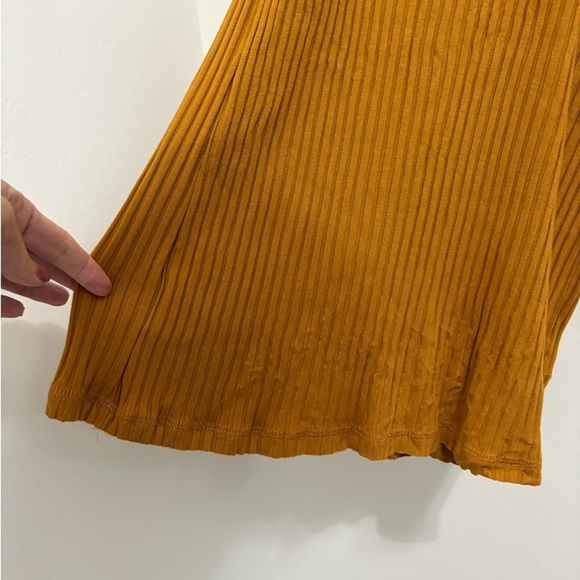 #319 FP MOVEMENT Retail $88 Blissed Out Wide Leg Pants Golden Ochre XS - Picture 8 of 10